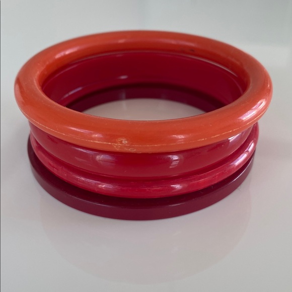 27x vintage plastic rainbow bracelets from 80s & 90s - Picture 2 of 11